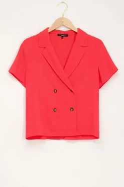 My Jewellery Chemise à Double Boutonnage Corail Sale
