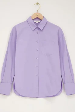 My Jewellery Chemise Lilas à Poche Poitrine Violet clair Clearance