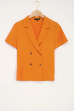My Jewellery Chemise à Deux Boutons Orange Clearance