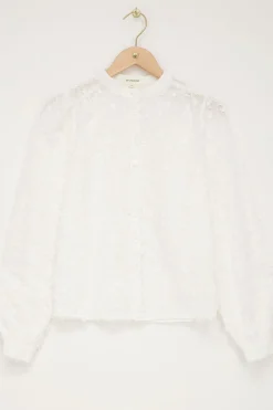 My Jewellery Chemisier Blanc Avec Broderie Fashion