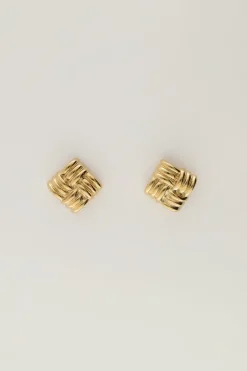My Jewellery Clous Carrés Tissés Clearance
