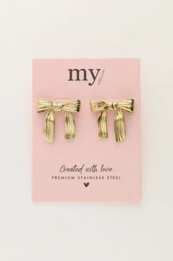 My Jewellery Clous D'oreilles Avec Grand Nœud Vintage New