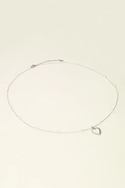 My Jewellery Collier à Charms Coeurs Et Perles Discount