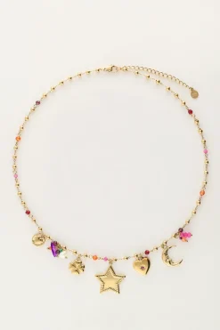 My Jewellery Collier à Charms Starry Avec étoile Et Perles Fashion