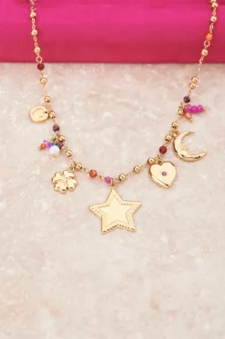 My Jewellery Collier à Charms Starry Avec étoile Et Perles Fashion