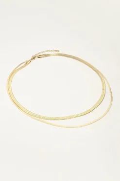 My Jewellery Collier à Double Maillon Plat Best