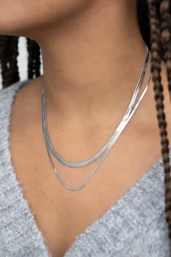 My Jewellery Collier à Double Maillon Plat Best