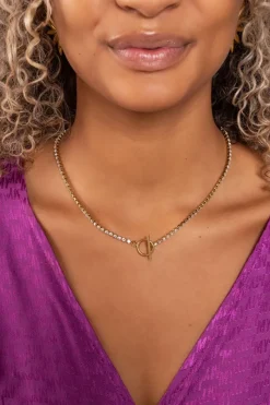 My Jewellery Collier à Strass & Fermoir Bouée Outlet