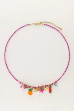 My Jewellery Collier Art En Cordon Violet Tutti Frutti Best