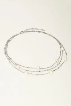 My Jewellery Collier Avec 3 Petites Chaînes Et Des Perles Online