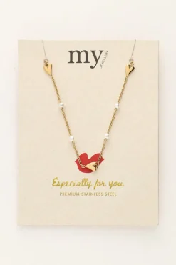 My Jewellery Collier Avec Coeurs Et Perles Best