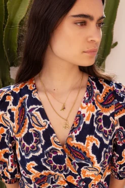 My Jewellery Collier Avec Corail Vert Et étoile New