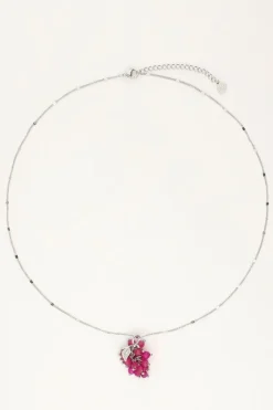 My Jewellery Collier Avec Grappe De Raisin Fuchsia New