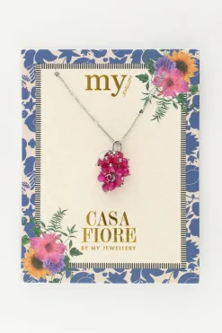 My Jewellery Collier Avec Grappe De Raisin Fuchsia New