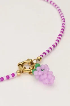 My Jewellery Collier Avec Grappe De Raisin Violet Hot