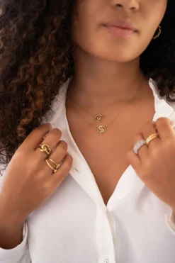My Jewellery Collier Avec Médaillon Initiale Discount