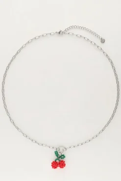 My Jewellery Collier Avec Perles Rouges Cerise Discount