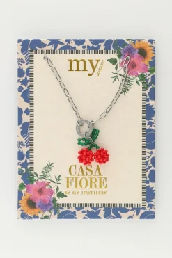 My Jewellery Collier Avec Perles Rouges Cerise Discount