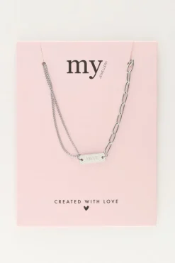 My Jewellery Collier Avec Plusieurs Maillons Amour Outlet
