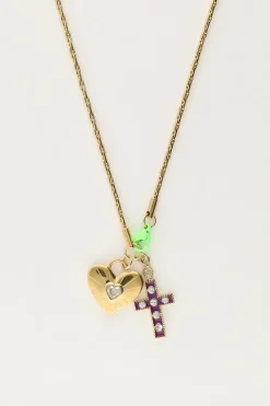 My Jewellery Collier Candy Avec Charms Et Fermoir Vert Clearance