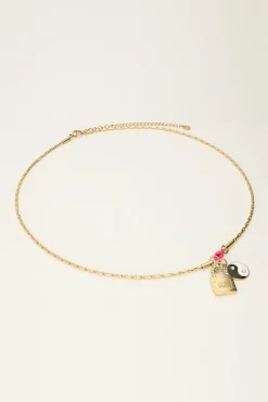 My Jewellery Collier Candy Avec Charms Et Fermoir Rose New