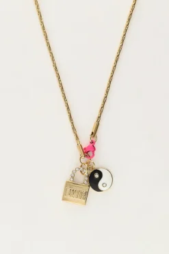 My Jewellery Collier Candy Avec Charms Et Fermoir Rose New