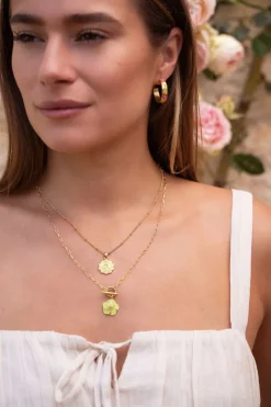 My Jewellery Collier Casa Fiore Avec Pendentif à Fleurs Doré Online