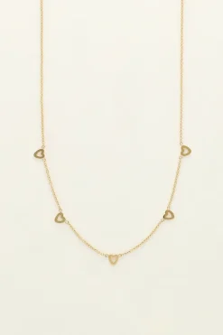 My Jewellery Collier Chaîne à Petits Coeurs Best