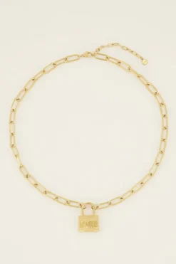 My Jewellery Collier Chaîne Avec Cadenas L’amour Sale