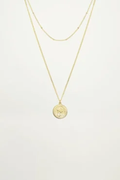 My Jewellery Collier Chaîne Double Avec Pièces Fashion