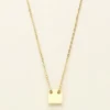 My Jewellery Collier Chaîne Pendentif Carré Discount