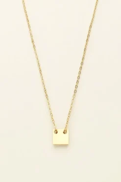 My Jewellery Collier Chaîne Pendentif Carré Discount
