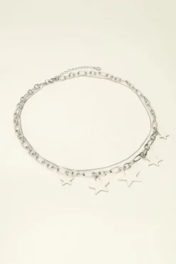 My Jewellery Collier Chaîne étoiles Universe Discount