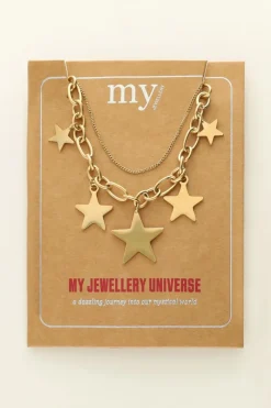 My Jewellery Collier Chaîne étoiles Universe Discount