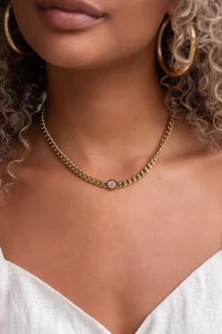 My Jewellery Collier Chunky Chain Avec Smiley Sale