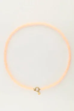 My Jewellery Collier De Perles Orange Avec Fermoir Sale