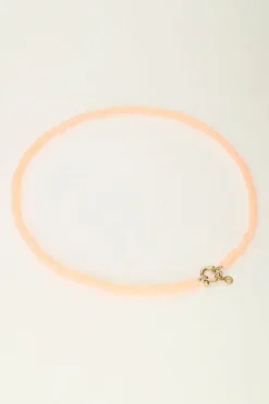 My Jewellery Collier De Perles Orange Avec Fermoir Sale