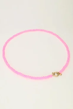 My Jewellery Collier De Perles Roses Avec Fermoir Best