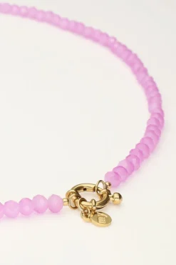 My Jewellery Collier De Perles Violettes Avec Fermoir Clearance