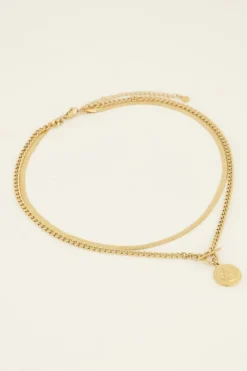 My Jewellery Collier Deux Chaînes à Médaillon Online
