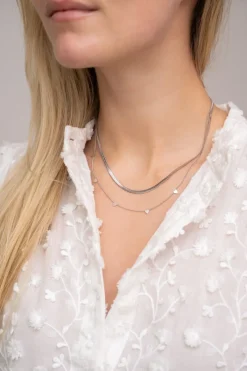 My Jewellery Collier Double Avec Maillons Plats Et Cœurs Online