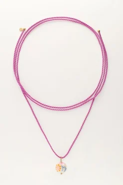 My Jewellery Collier En Corde Violette Avec Perle Signe Du Zodiaque Discount