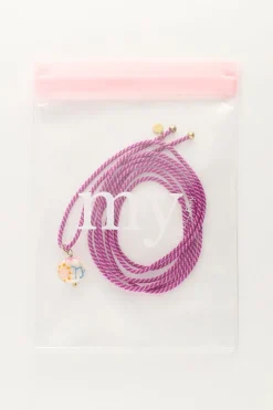 My Jewellery Collier En Corde Violette Avec Perle Signe Du Zodiaque Discount