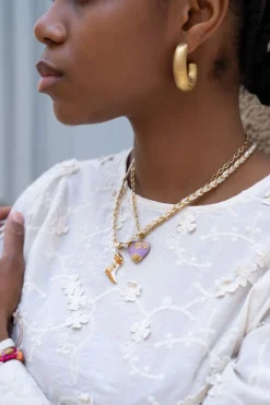 My Jewellery Collier En Cordon Blanc Avec Botte Western New