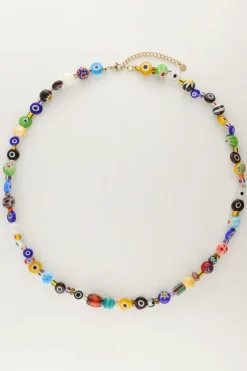 My Jewellery Collier Equal Avec Perles De Verre Colorées Clearance