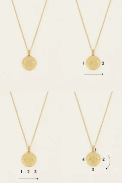My Jewellery Collier Long Et Médaillon à Graver Atelier Fashion