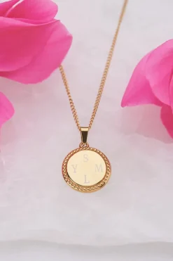 My Jewellery Collier Long Et Médaillon à Graver Atelier Fashion
