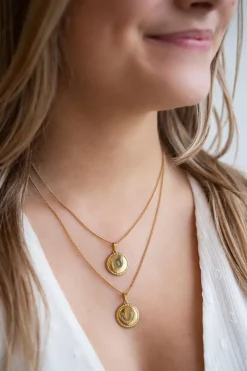 My Jewellery Collier Long Et Médaillon à Graver Atelier Fashion