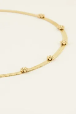 My Jewellery Collier Maille Serpentine à Fleurs Best
