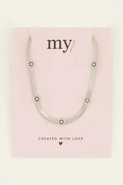 My Jewellery Collier Maille Serpentine à Fleurs Best